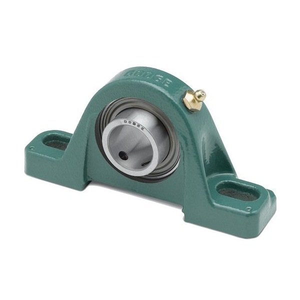 Dodge Industrial Pillow Block Bearing, 2 Bolt Pillow Block, 1-11/16 in. Bore, 2.06 in. Base to Center Height P2B-VSCB-111 - main